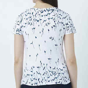 Custom Wholesale Plain Cotton Oversized Summer Crop Tops Printing Graphic T Shirts For Plus Size sublimation Womens T-shirts - Product Image 3