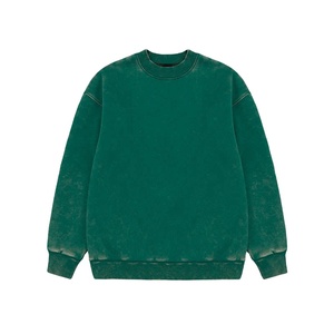 Vintage Acid Wash Sweatshirt 100% Cotton Oversized Streetwear Long Sleeve <b>Pullover</b> Top <b>for</b> <b>Men</b> Sweatshirt MADE BY BS 2026 - Product Image 6