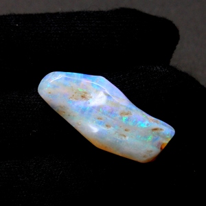 Ópalo australiano de Fuego Azul, Ópalo natural áspero liso, ópalos sólidos de piedras preciosas sueltas de 35X15MM para la fabricación de joyas - Product Image 1