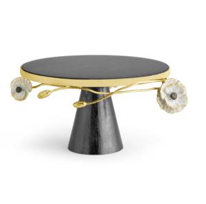 Grand support de gâteau artisanal de la meilleure qualité avec support fini en or utilisé pour la décoration de table de mariage de fête. - Product Image 4