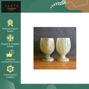 Nouvelle conception, gobelet à vin en onyx, fait à la main, luxueux, élégant, résistant au lave-vaisselle, écologique, durable, décoration d'intérieur, meilleur gobelet décoratif - Product Image 3