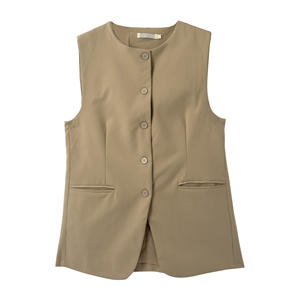 Women's Two Piece Sets Formal Work <b>Office</b> Vest and Skirt Regular Fitted Business Dress Suits Button Down Vest Waistcoat 2026 - Product Image 3