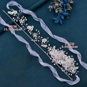 Bridella BHP275-S Bandeau en strass et perles argentées - Ajustement confortable et sécurisé pour les mariages, les bals et les événements formels - Product Image 3