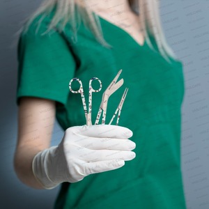 Vaslcare-Juego de tijeras Premium para enfermería, 3 uds., con fórceps hemostático, mango médico, fuente de alimentación manual - Product Image 3