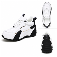 Baskets en cuir pour femmes, chaussures de marche décontractées et tendance, confortables, à lacets, fabrication OEM ODM sur mesure, semelle intermédiaire en EVA, caoutchouc