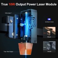 Machine de gravure laser haute vitesse ORTUR OLM3-LE de couleur grise, portable, 400*400mm, machine de gravure laser OLM3 LE, 15 000 mm/min