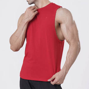 T-shirt sans manches Stringer personnalisé gilet de musculation musculaire débardeur d'entraînement sportif de course à pied pour hommes - Product Image 3