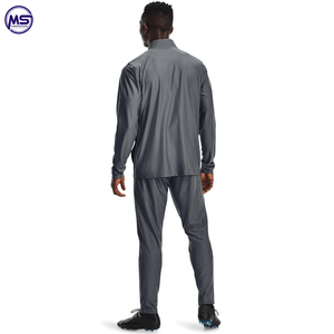 2025 venta al por mayor Gran oferta Slim Fit Jogging chándal hombres 100% poliéster liso raya en blanco cremallera chándal hombres - Product Image 3