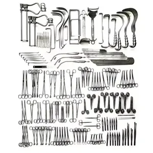 ชุดเครื่องมือผ่าตัดช่องท้อง 197 ชิ้น วัสดุสแตนเลสคุณภาพสูง แบบใช้มือ - Product Image 1