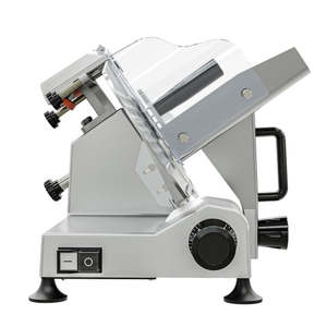 Rebanadora Semiautomática CMS-10S de 10 Pulgadas, Grosor de Corte Ajustable para Carne Fresca, Nueva Condición, Acabado en Acero Inoxidable Plateado, 220V - Product Image 4