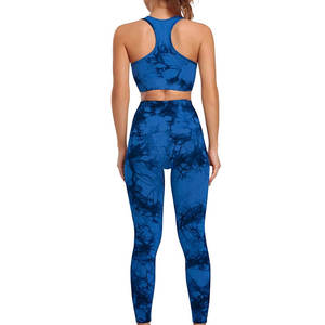 Conjunto de Yoga para Mujer con Diseño Personalizado, Conjunto de Yoga sin Costuras, Ropa de Gimnasio Hecha en Pakistán, Conjunto de 2 Piezas, Ropa de Yoga - Product Image 5