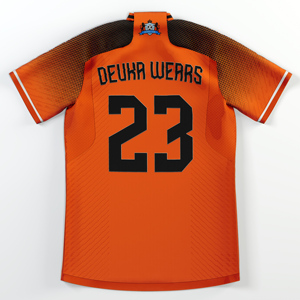Venta al por mayor de camisetas de fútbol de diseño personalizado con cuello en V sublimación de tela de malla impresa logotipo del equipo personalizado nombre y número del jugador - Product Image 2