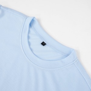 T-shirt en coton surdimensionné pour hommes décontracté uni coupe décontractée Style Streetwear vêtements en vrac - Product Image 2