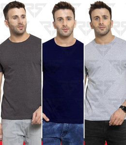 Men Oversized Solid Cotton T-Shirt Multi Colors OEM Customized Logo <b>Tshirts</b> For Men Sublimation or embroidery - Product Image 3