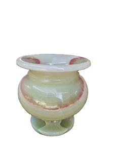 Vase décoratif en marbre d'onyx, vase en marbre vert d'onyx, petit vase décoratif en marbre d'onyx - Product Image 4