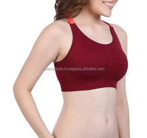 Top Deportivo de Yoga para Mujer, Talla Grande, Sin Costuras, Soporte Alto, Cuello Halter, Spandex/Nailon, Top Corto para Gimnasio, Fitness, Correr - Product Image 2