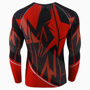 เสื้อรัดกล้ามเนื้อ MMA แขนยาว คุณภาพสูง ผลิตโดยตรงจากโรงงาน ออกแบบได้ตามต้องการ สำหรับทั้งชายและหญิง ระบายอากาศได้ดี แห้งเร็ว เป็นมิตรต่อสิ่งแวดล้อม - Product Image 2