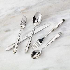 Juego de cubiertos de metal resistente y duradero adecuado para restaurantes, hoteles, eventos de catering, reuniones familiares, cenas diarias - Product Image 2