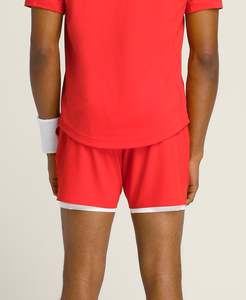Short de tennis décontracté personnalisé couleur unie conçu avec logo séchage rapide respirant en plein air gym jogging short de sport unisexe poches - Product Image 5