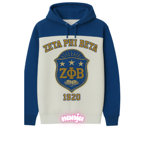 Vente en gros Fraternité Hommes Zeta Phi Theta Shield Sérigraphie Pull Manches Longues 1920 Divine Nine Hoodies & Sweat-shirt - Product Image 4