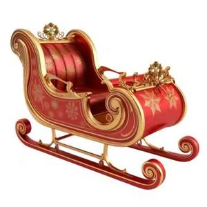 Venta caliente Vintage hierro rojo Metal Navidad trineo nueva decoración de Navidad soporte de dulces Decoración de mesa para vacaciones festivas - Product Image 5