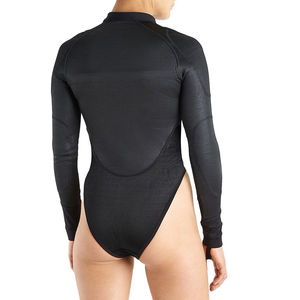 ชุดบอดี้สูทแขนยาวสำหรับผู้หญิงชุดบอดี้สูทแขนสั้นแบบรูดซิปแบบแห้งเร็วสำหรับฤดูร้อน - Product Image 3