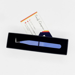 Pince à cils en acier inoxydable diamantée testée à la main volume de 90 degrés produit durable - Product Image 5