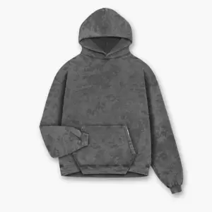 Tùy chỉnh rửa Zip Up hoodie lông cừu Terry pháp unisex đồng bằng trống màu rắn áo hai lớp Hoodies cho nam giới