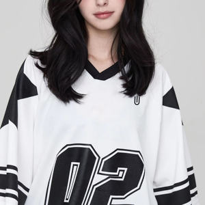 Maillot de football américain en maille 2026 pour équipe personnalisée, impression numérique, manches courtes, coupe ample pour adultes - Product Image 2