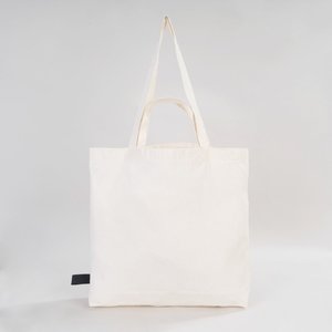 <b>Foldable</b> Cotton Shopping Tote <b>Bag</b> 19 16 4 Inches (48 41 10 Cm) Long Eco-Friendly Plain Letter for Daily Use Advertising - Product Image 6