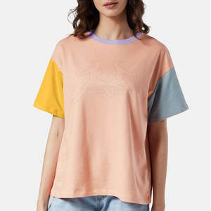 Camiseta de mujer de material mejor fabricada en Pakistán tela de lona precio de fábrica - Product Image 1