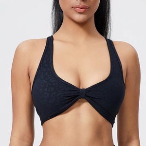 Soutien-gorge de sport de yoga à soutien élevé pour femmes séchage rapide et doux respirant haut d'entraînement sans couture rembourrage amovible pour la course à pied Fitness - Product Image 2