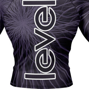 Rash Guard MMA de haute qualité à impression de logo personnalisé à manches longues avec UPF50 + Caractéristiques respirantes et à séchage rapide-LEVEL SPORTS - Product Image 5