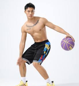 Pantalones cortos deportivos con estilo para hombre, pantalones cortos de baloncesto sueltos de media longitud, logotipo personalizado, secado rápido, poliéster, transpirable, envío DDP - Product Image 6