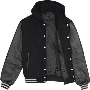 Chaqueta Varsity con Cuello Alto y Revestimiento Moderno para Hombre, Precio Económico al por Mayor, Chaqueta de Invierno con Logotipo Frontal Elegante, 100% Lana - Product Image 5