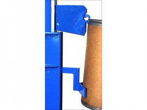Chariot palettiseur hydraulique en métal pour fûts de 55 gallons, capacité 550 lb, avec pieds réglables et roulettes pivotantes à frein - Product Image 5