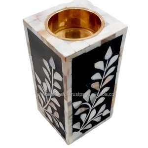 Quemador de pelo de calidad, quemador de incienso con incrustaciones de hueso mabkhara, quemador de incienso nácar a bajo precio de LUXURY CRAFTS - Product Image 1