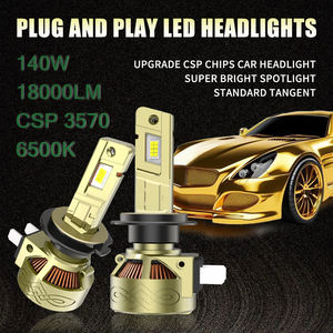 Nueva Luz LED para Automóvil de 140 W, Cuatro Tubos de Cobre, Luz de Conducción para Automóvil, Bombillas LED para Faros Delanteros 9005 9006 H4 H7 - Product Image 5