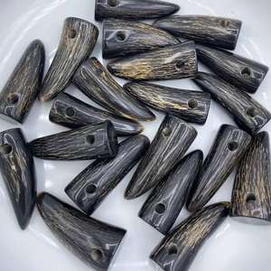 Rustic Look Polished Buffalo Horn <b>Toggle</b> Tip for Traditional Winter Jackets Long Coats Handmade Bags and Tailoring Use - Product Image 4