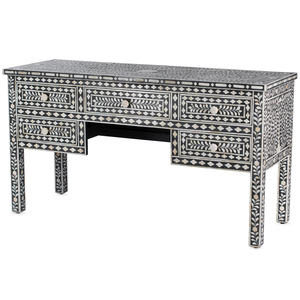 Console en incrustation d'os Table en incrustation d'os artisanale - Product Image 5
