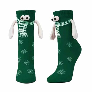 Calcetines navideños 3D para niños, ropa de invierno para adultos, diseño de dibujos animados, calcetines cálidos para vacaciones, ODM JZVINA, fábrica de calcetines de Vietnam - Product Image 3