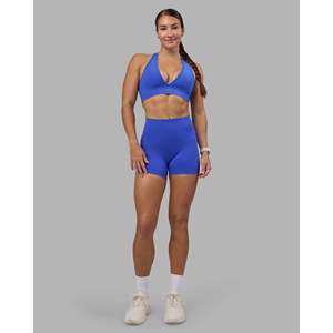 Shorts Deportivos Fusion High-Rise 4 con Bolsillos Cortos, Transpirables, Color Cobalto - Product Image 3