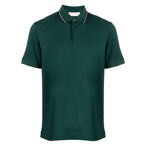 Diseño personalizado para hombre para camiseta de polo Camiseta de punto ajustada de alta calidad Estilo personalizado al por mayor - Product Image 6
