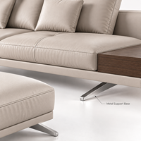 Canapé modulaire en L extensible et convertible Connery de luxe italien moderne avec design minimaliste pour salon