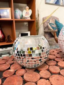 Porte-bougie en verre mosaïque Partylite, Porte-bougie votif en verre mosaïque Global Fusion. Tout neuf. Dans son emballage d'origine. - Product Image 5