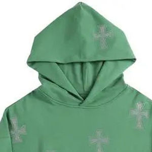 Sweat à capuche personnalisé en coton épais avec strass, logo imprimé soleil, sweat à capuche surdimensionné avec épaules tombantes vintage, sweats à capuche lavés à l'acide pour hommes - Product Image 3