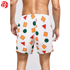 Pantalones cortos lisos de cintura alta con bolsillos laterales para hombre, ropa para correr colorida ecológica - Product Image 3