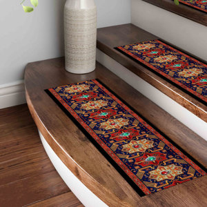 Alfombra con Estampado Geométrico, Alfombra Moderna para Escaleras, Alfombra para Vestidor - Product Image 4