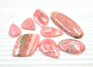 Lot de cabochons en fluorite naturelle dos plat différentes formes 652 Ct 25-70mm tailles fabrication de bijoux - Product Image 4