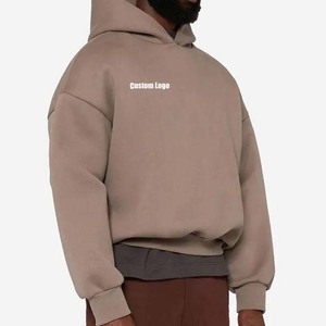 เสื้อฮู้ดแบบสวมหัวของผู้ชาย2025ผ้าฝ้าย100% หนาพิมพ์โลโก้แบบพรีเมี่ยมสำหรับฤดูหนาว - Product Image 3